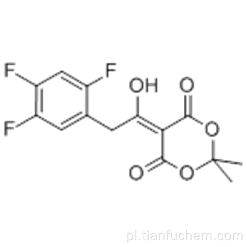 5-1-hydroksy-2- (2,4,5-trifluorofenylo) etylideno-2,2-dimetylo-1,3-dioksano-4,6-dion CAS 764667-64-3